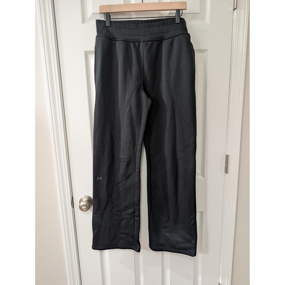 Under Armour, Mens Large, Semi-Fitted Black Pull On Sweatpants, Sporty, Active